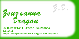 zsuzsanna dragon business card